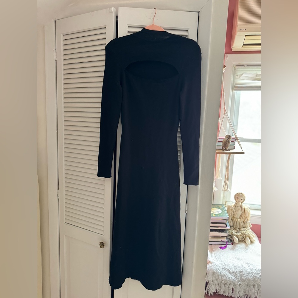 Cider Knit High Neck Cut Out Maxi Dress Size M